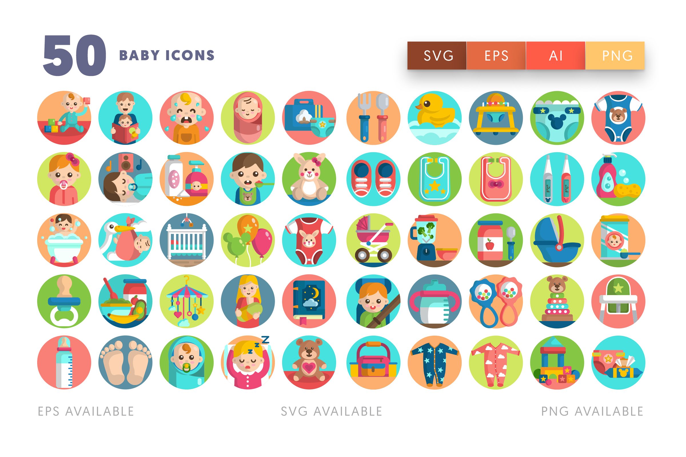 Baby icons png/svg/eps