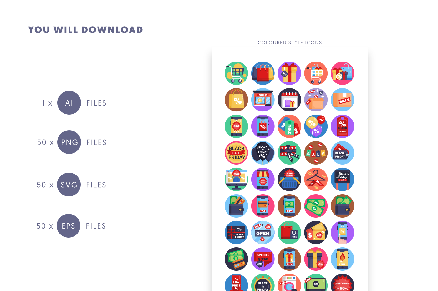 Black Friday Icons