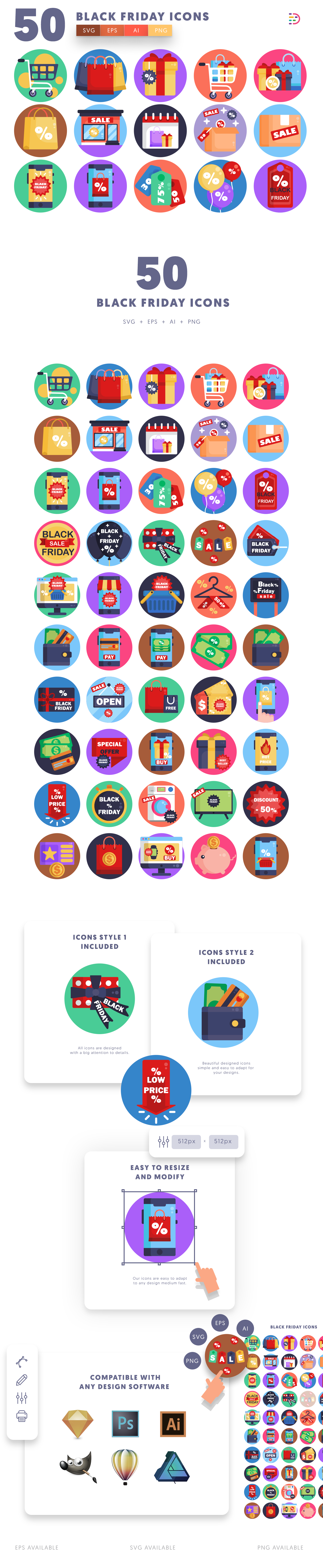 Black Friday Icons