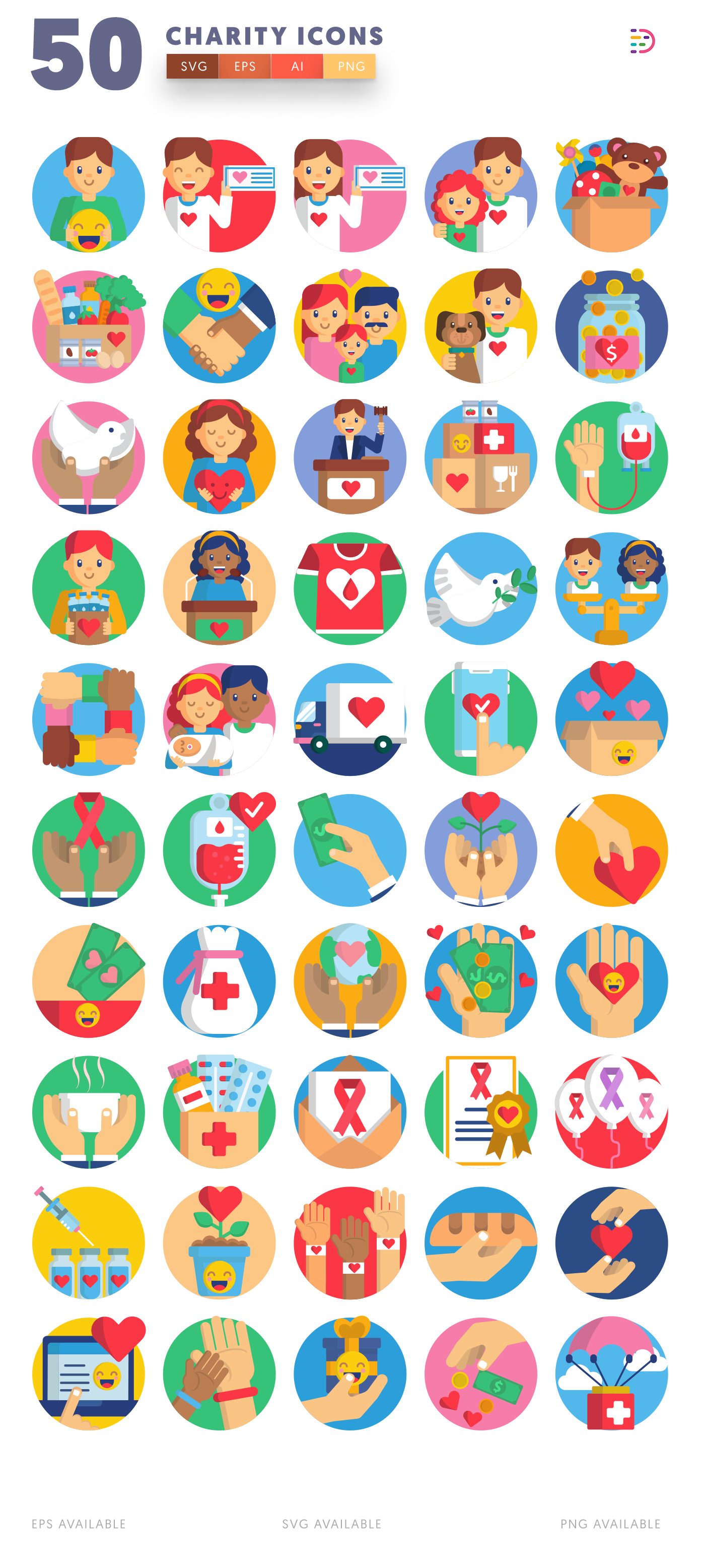 Charity icon pack