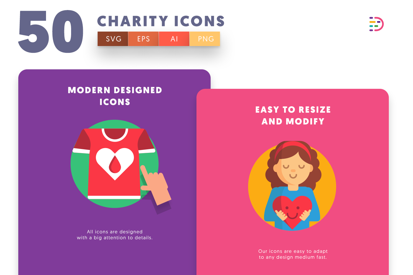 Charity icons