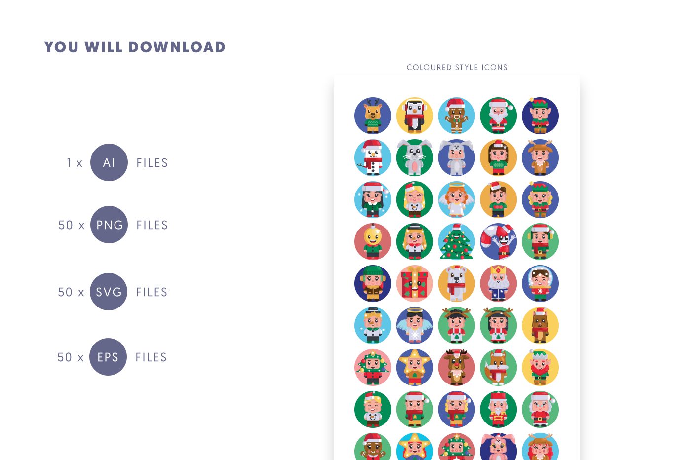 Compatible Christmas Avatars Icons pack