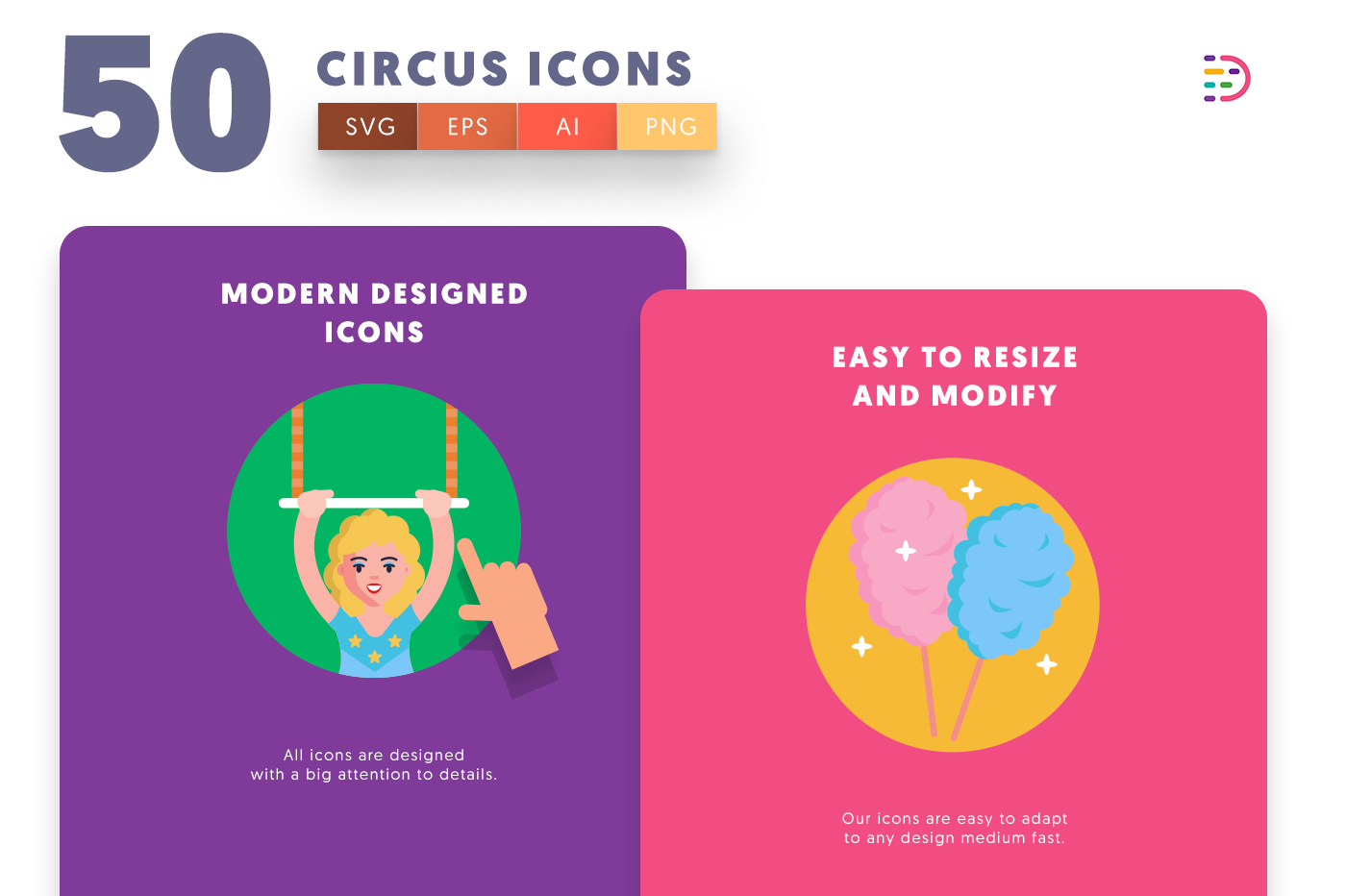 Circus icons png/svg/eps