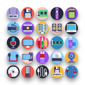 Computer Hardware Icons Cover