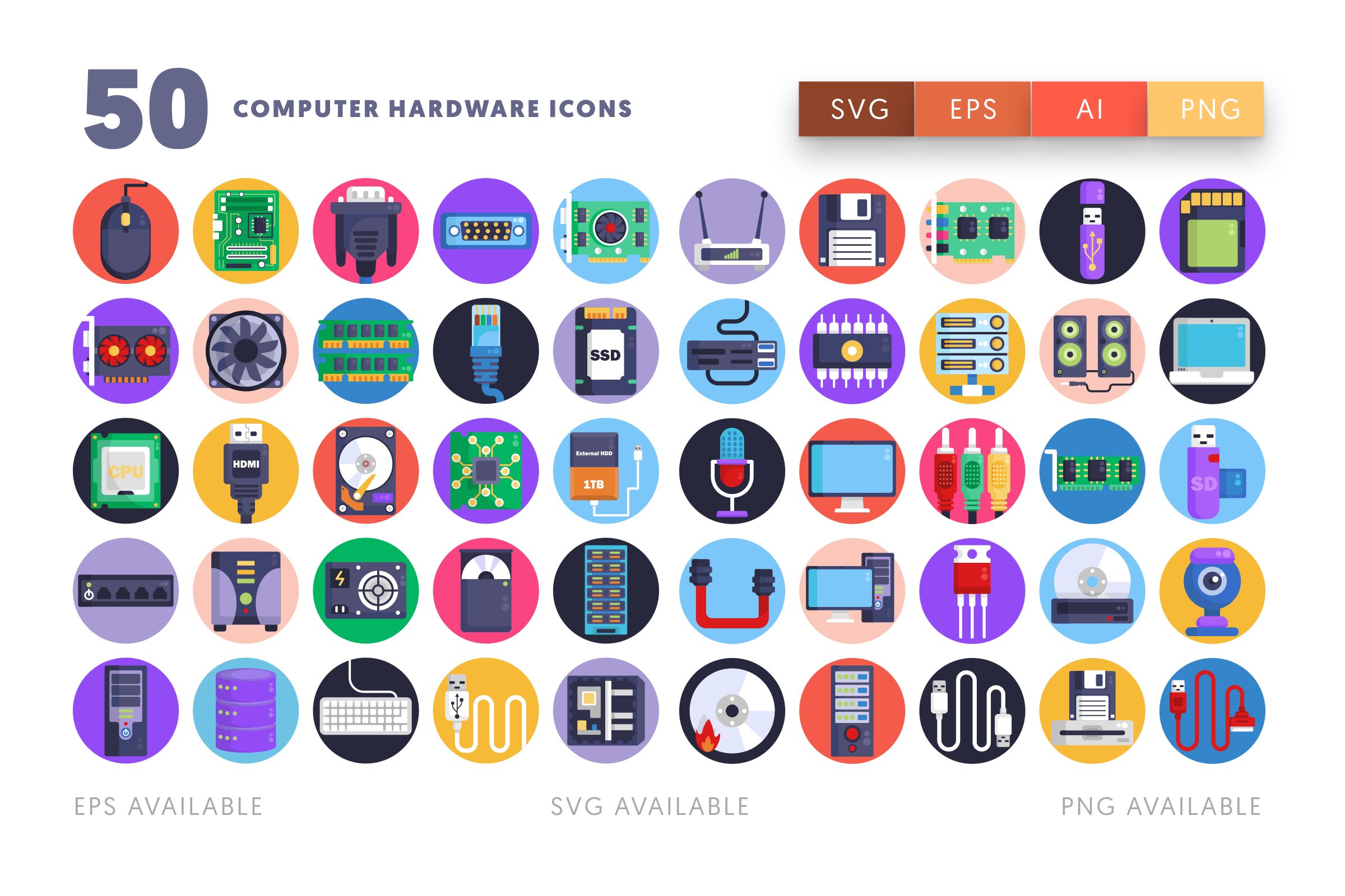 Computer Hardware icons png/svg/eps