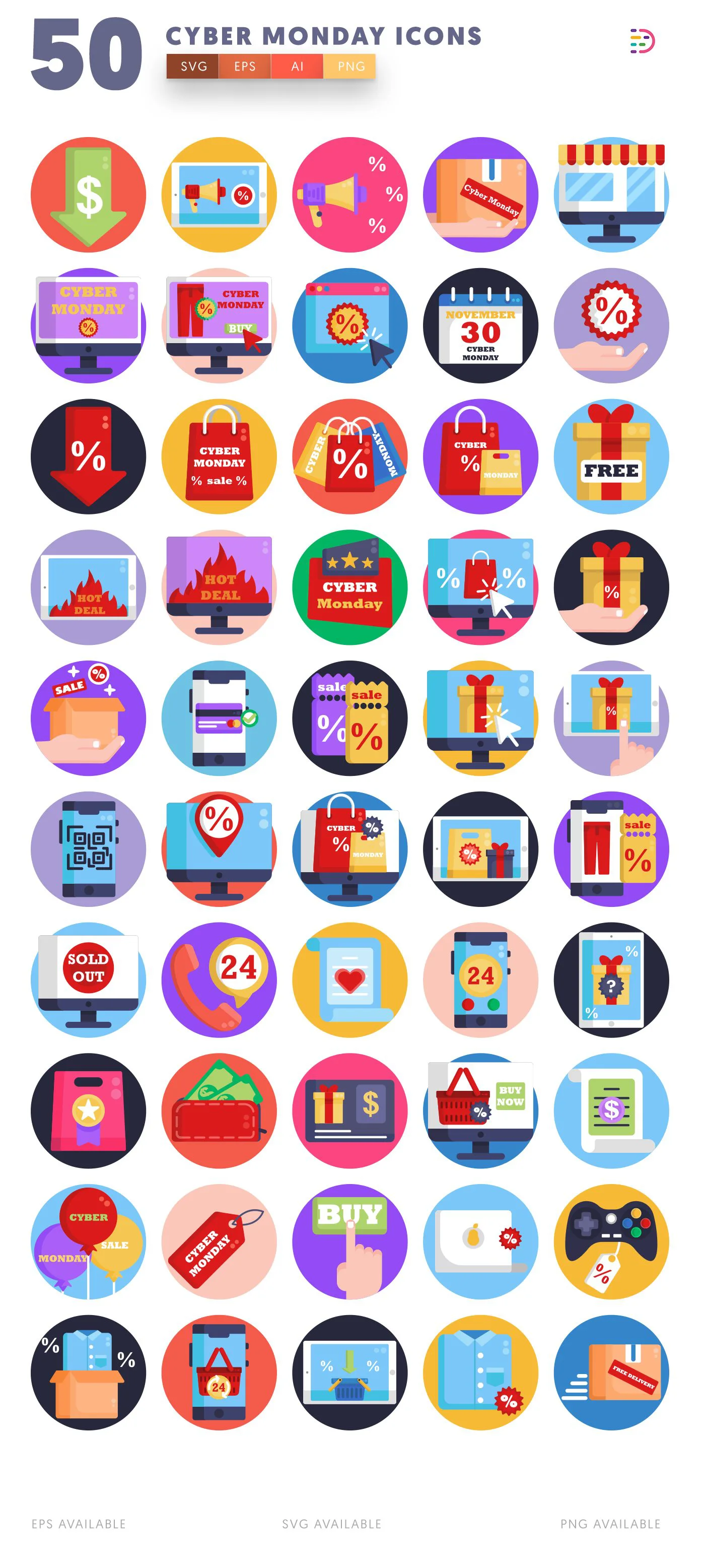 Cyber Monday icon pack