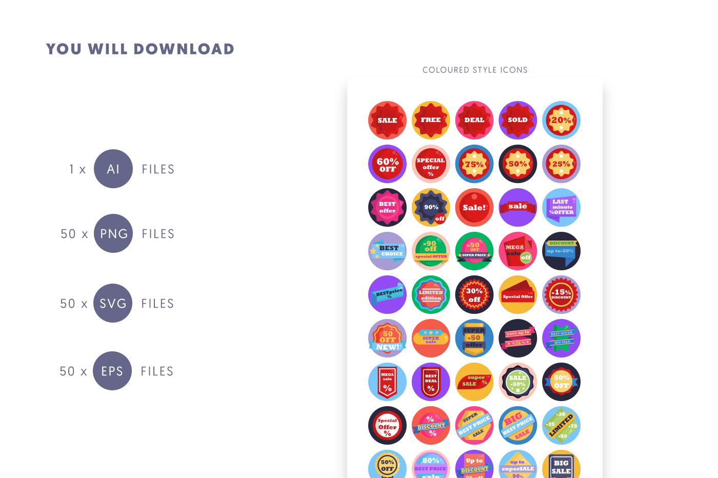 Discountbadges Icons