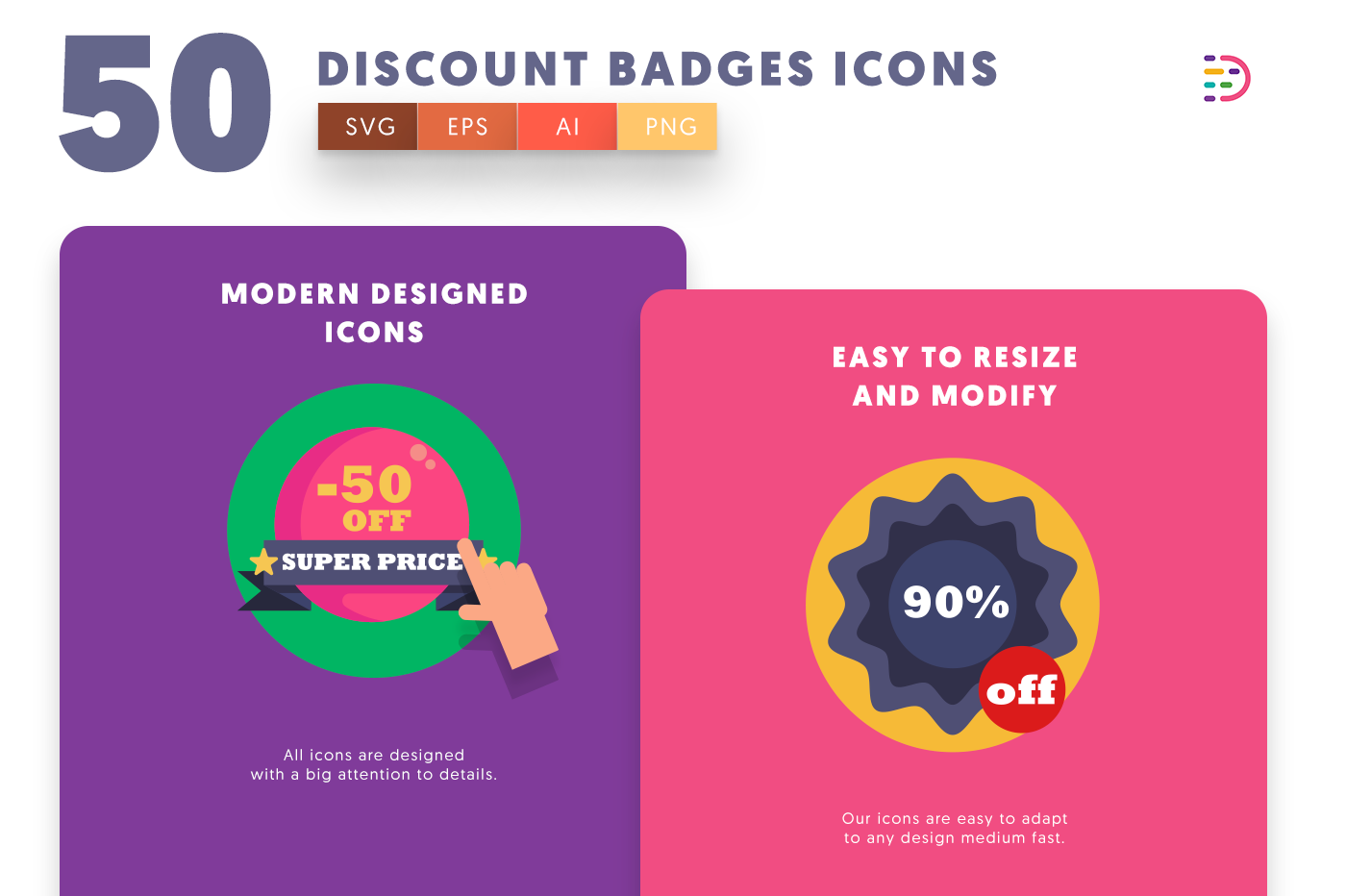 Discount Badges icons