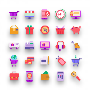 Ecommerce Colour Icons