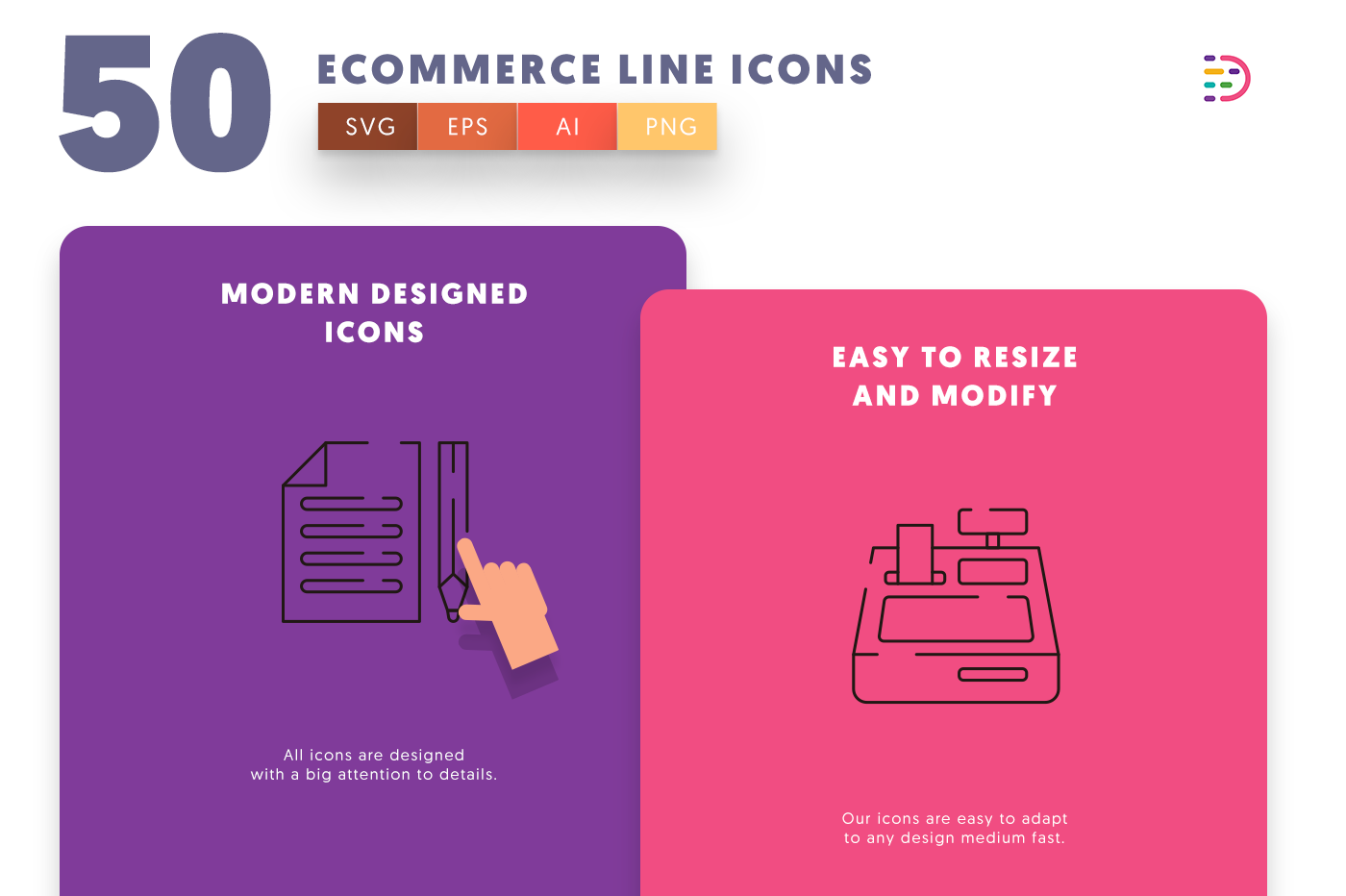 Ecommerce Line icons png/svg/eps