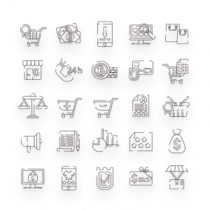 Ecommerce Line Icons Cover