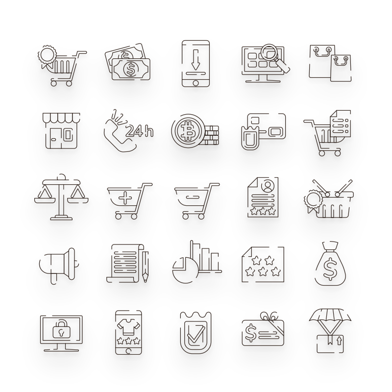 Ecommerce Line Icons