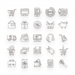 Ecommerce Line Icons