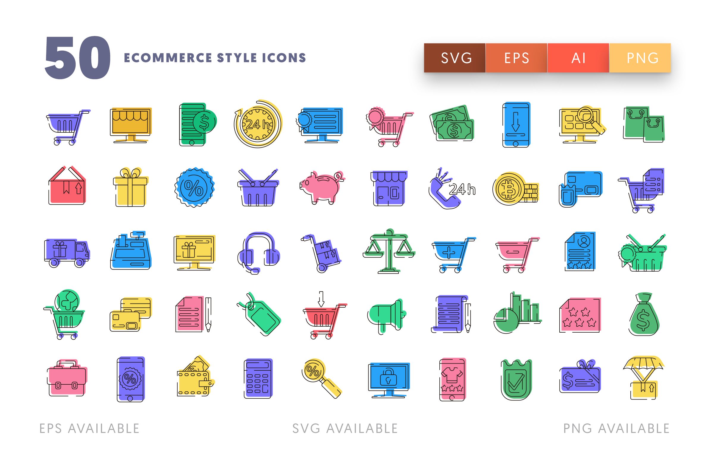 Ecommerce Style icons png/svg/eps
