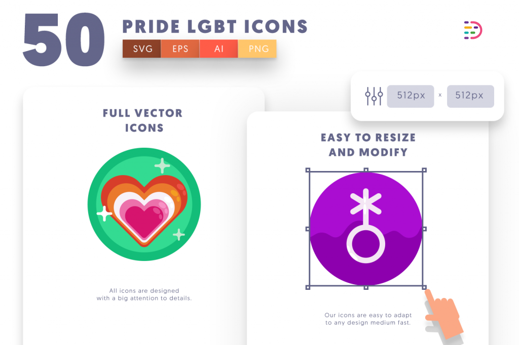 50 Pride LGBT Icons - Dighital Icons | Premium Icon Sets For All Your ...