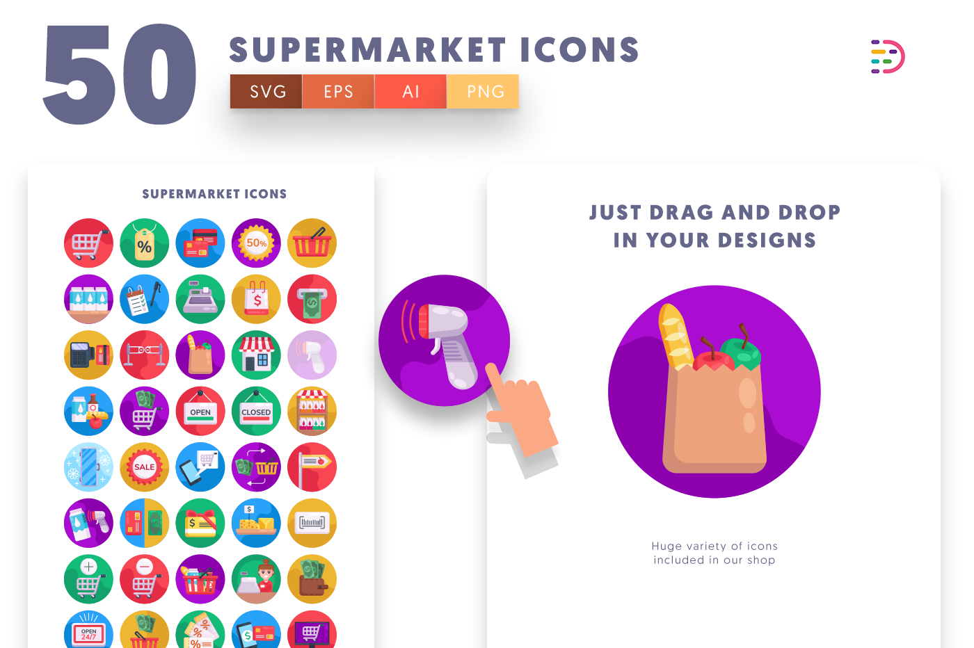 Drag and drop vector icon 