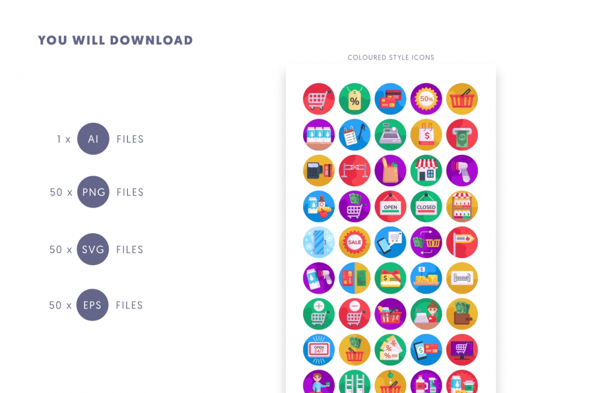 50 Supermarket Icons - Dighital Icons | Premium Icon Sets For All Your ...
