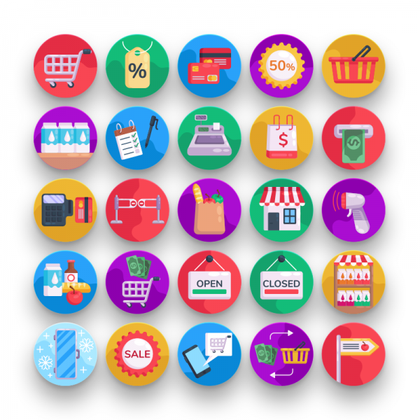 50 Supermarket Icons - Dighital Icons | Premium Icon Sets For All Your ...