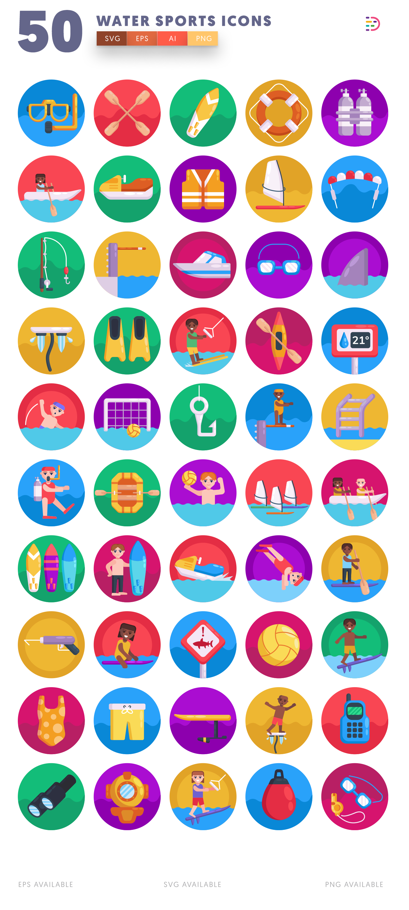 Water Sports icon pack