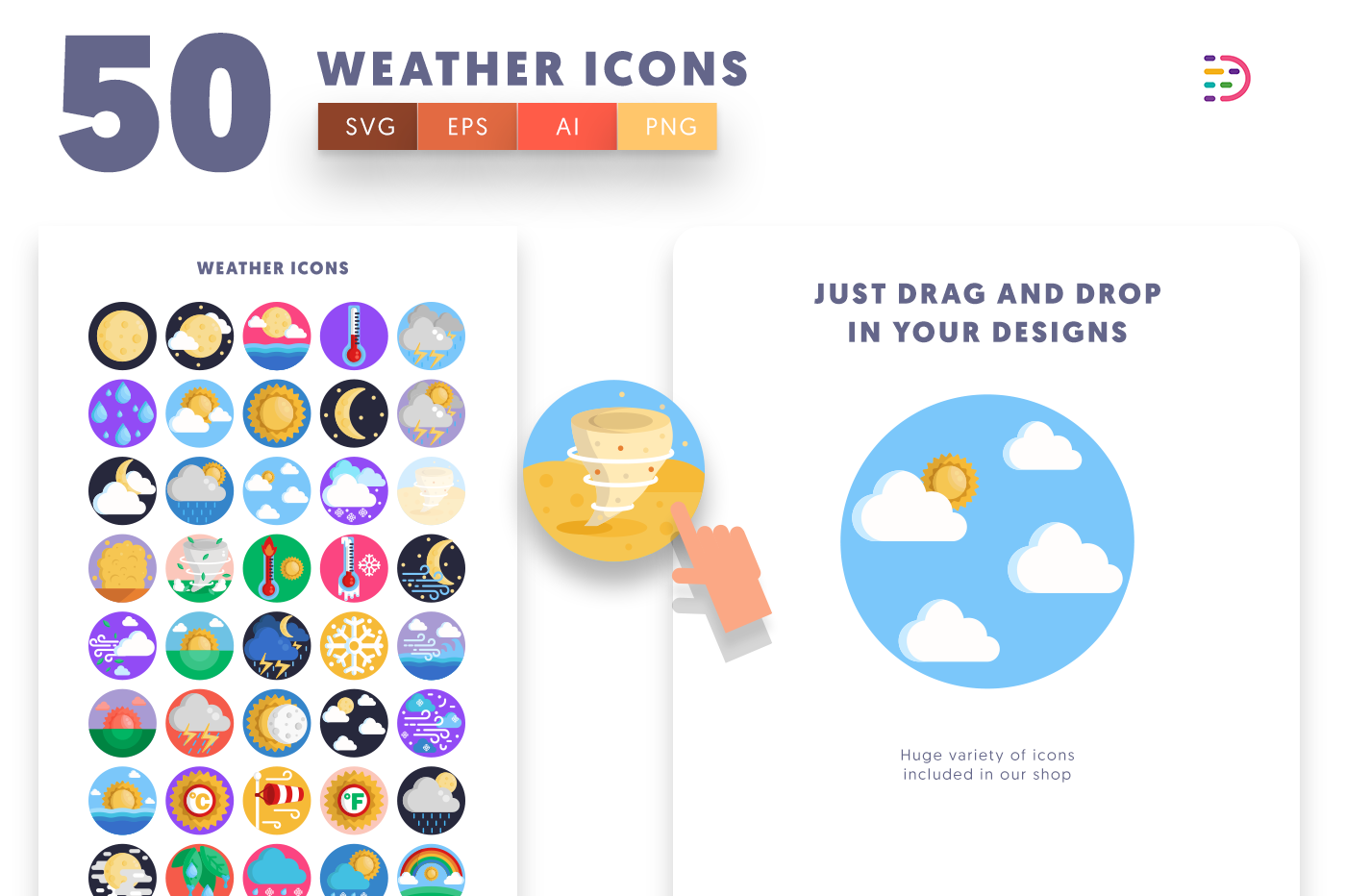 Drag and drop vector icon