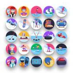 Winter Sports Icons