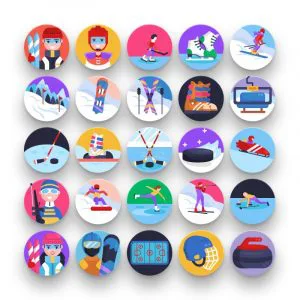 Winter Sports Icons