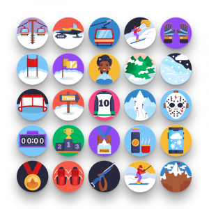 Winter Sports Icons Cover