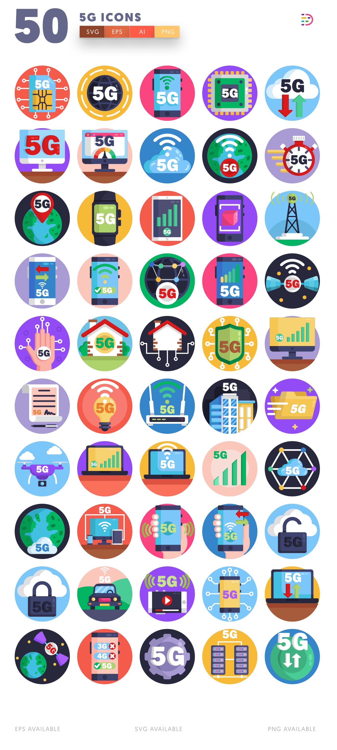 5G icon pack