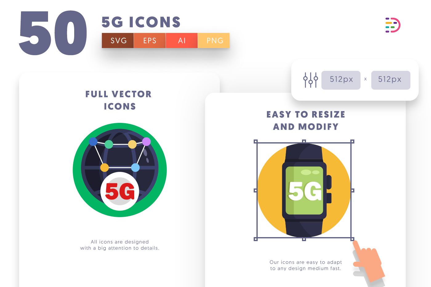 Full vector 505G Icons