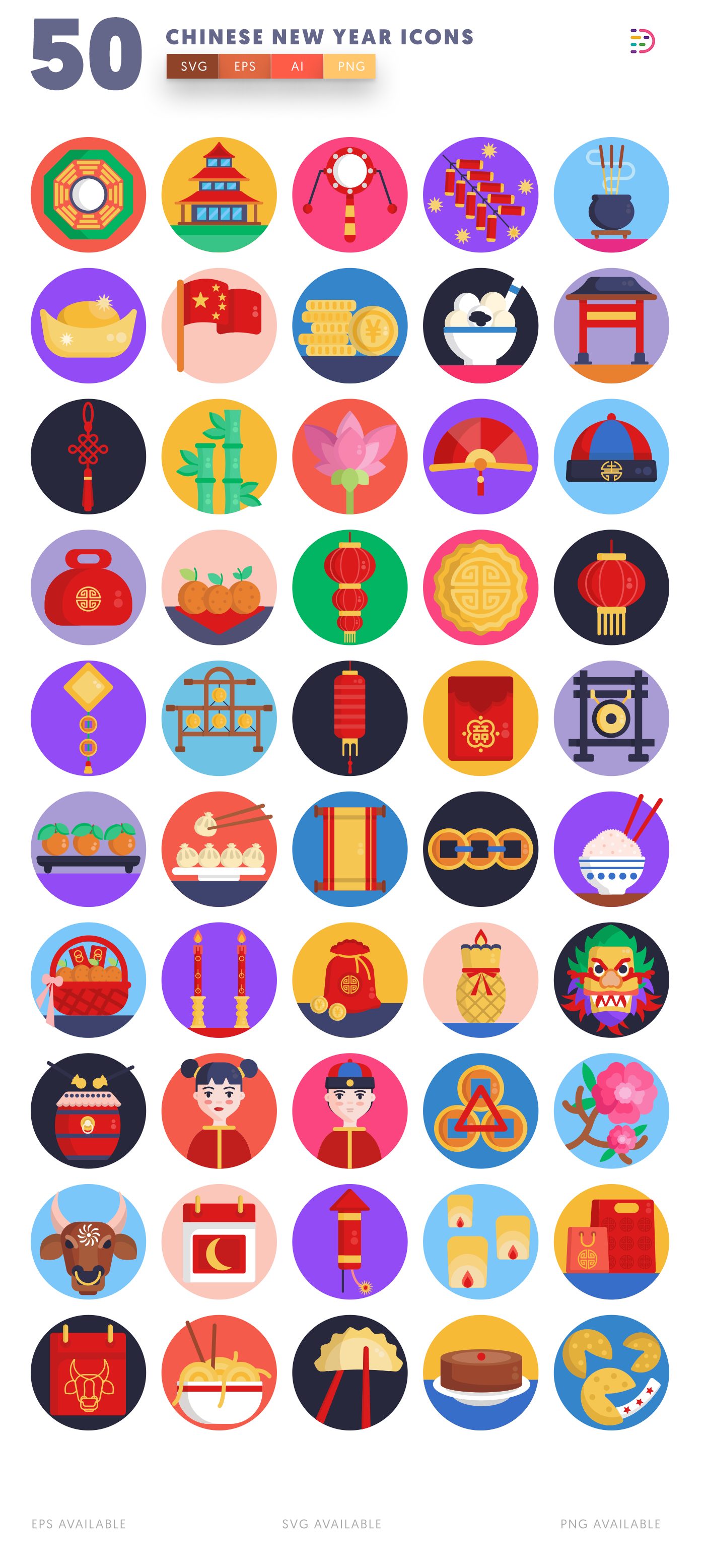 Chinese New Year icon pack