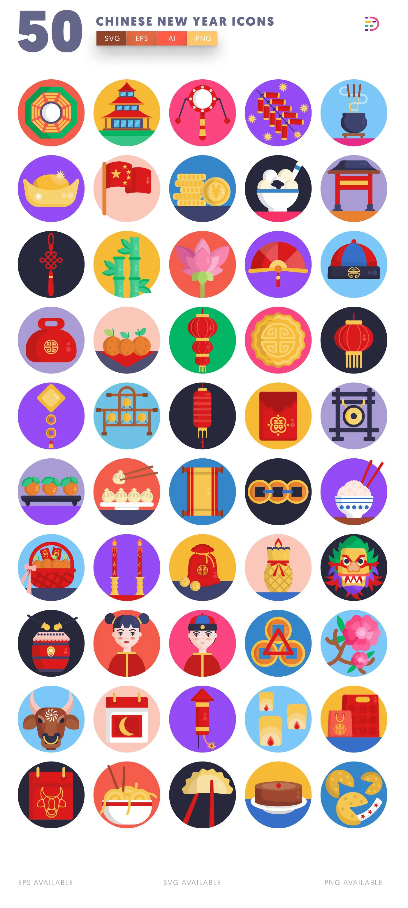 Chinese New Year icon pack