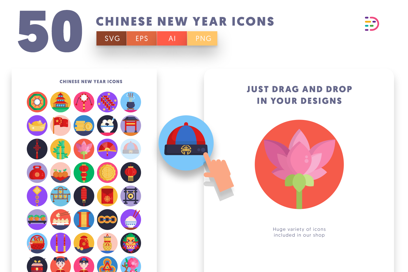Drag and drop vector icon 