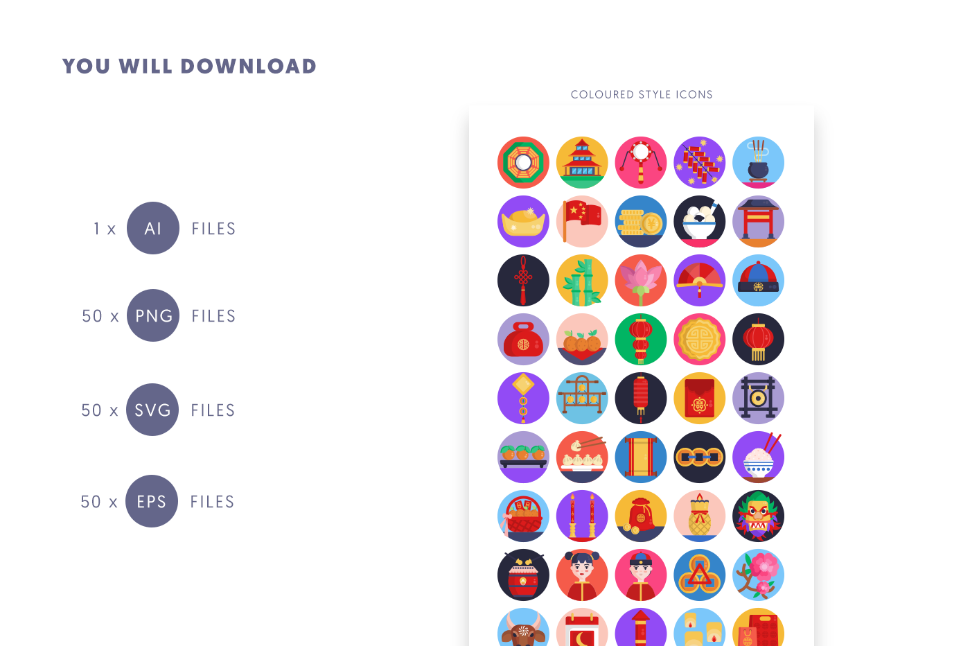Compatible Chinese New Year Icons pack