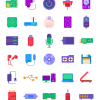 Computer Hardware Color Icons Cover