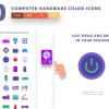Computer Hardware Color Icons Cover