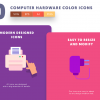 Computer Hardware Color Icons Cover