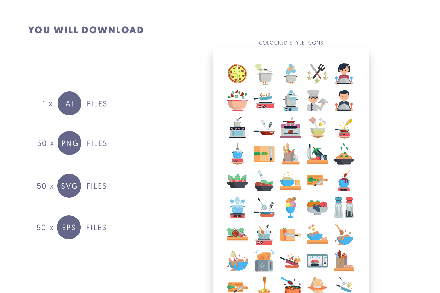 Compatible Cooking Icons pack