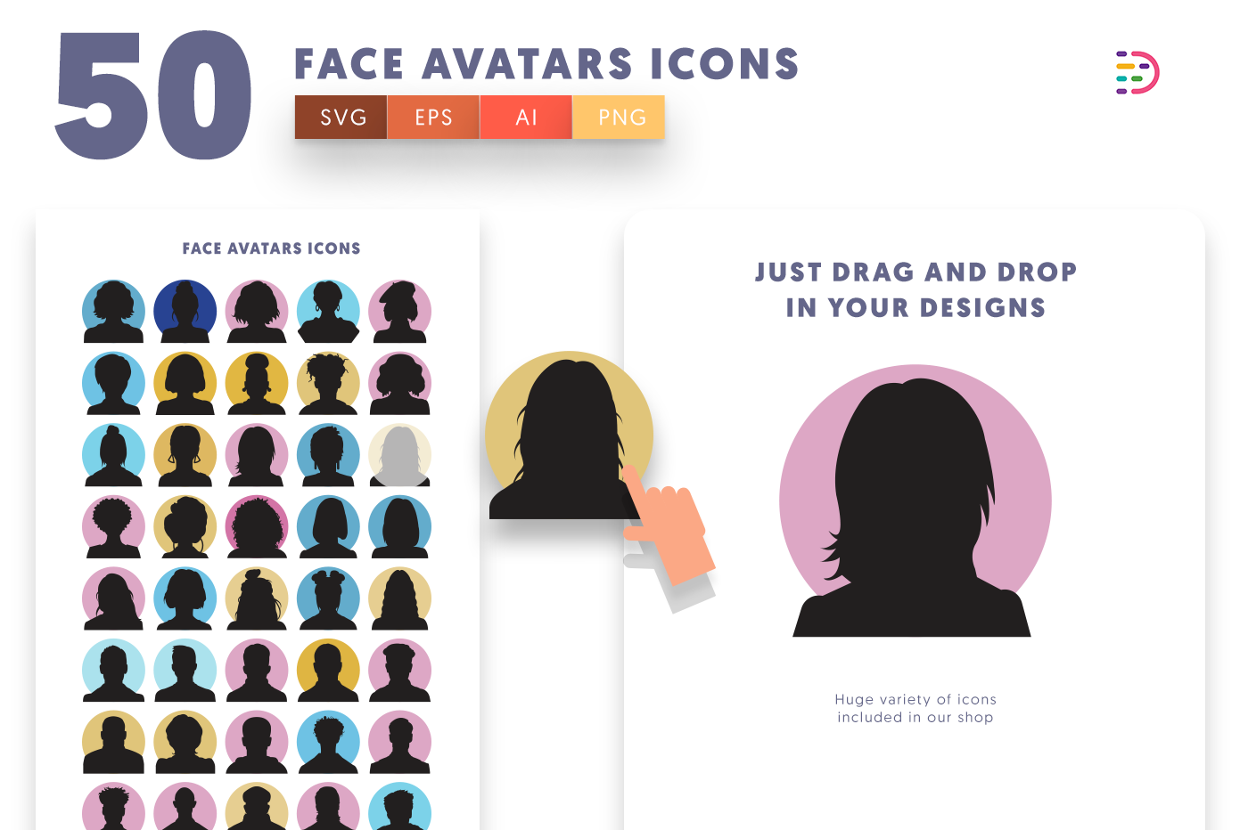 Drag and drop vector icon 