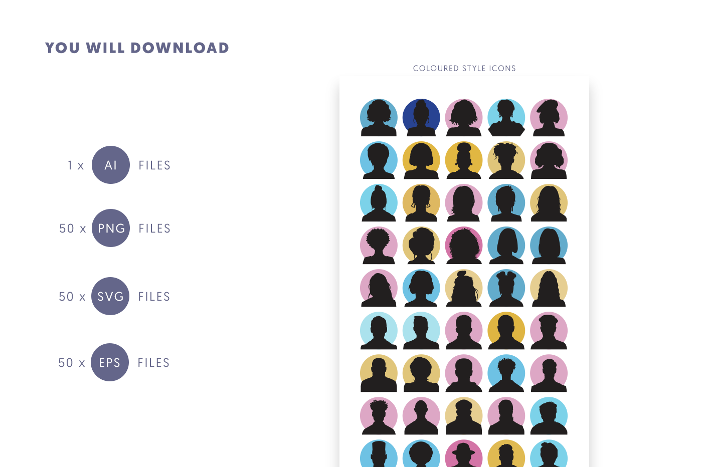 Compatible Face Avatars Icons pack