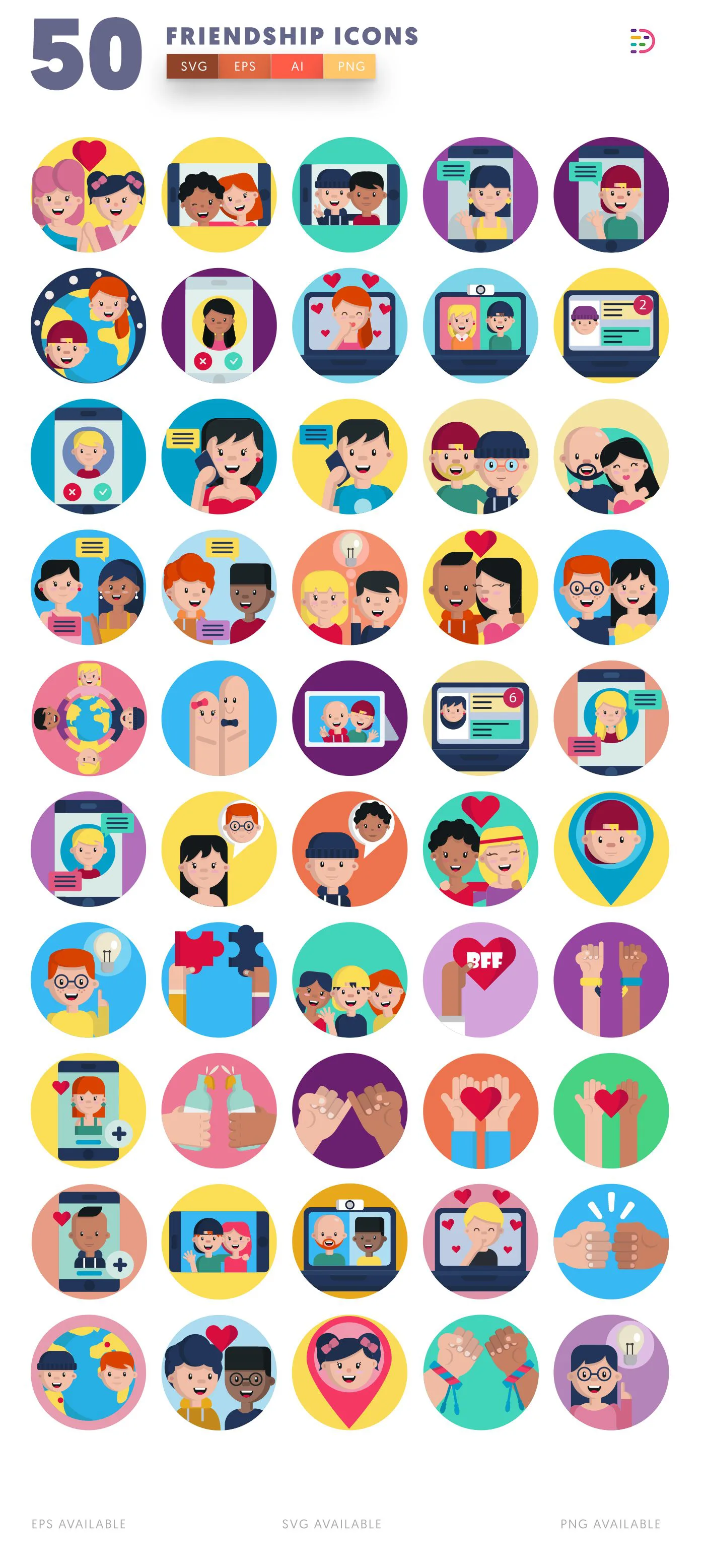 Friendship icon pack