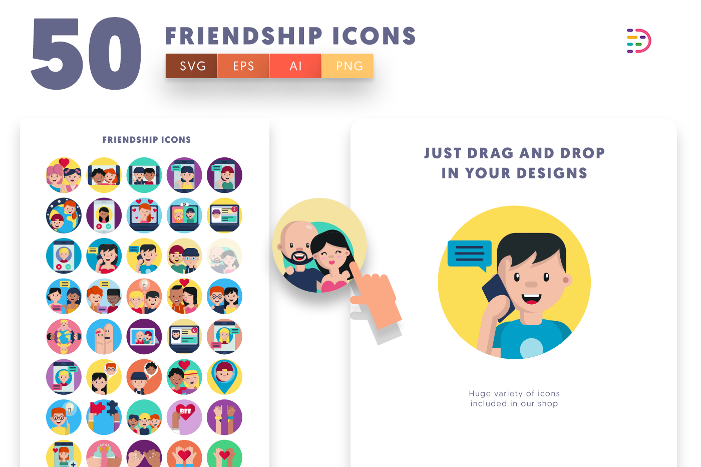 Drag and drop vector icon 