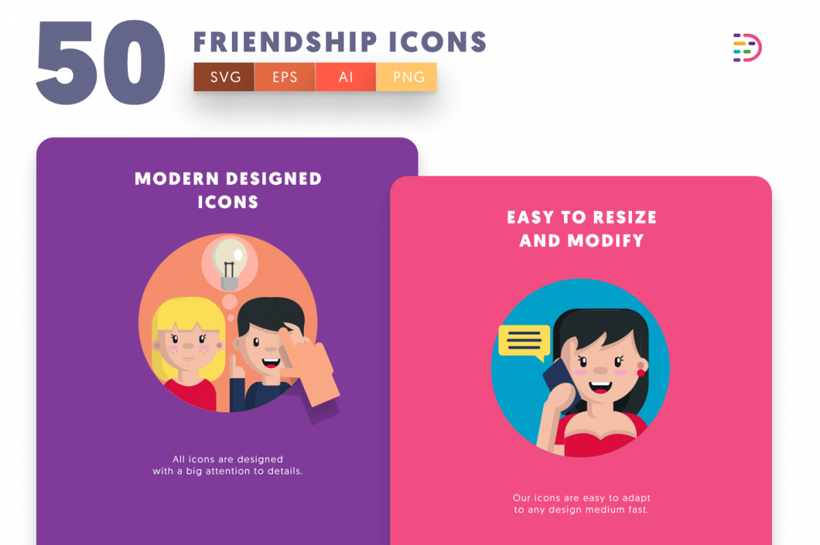 50 Friendship Icons - Dighital Icons | Premium Icon Sets For All Your ...