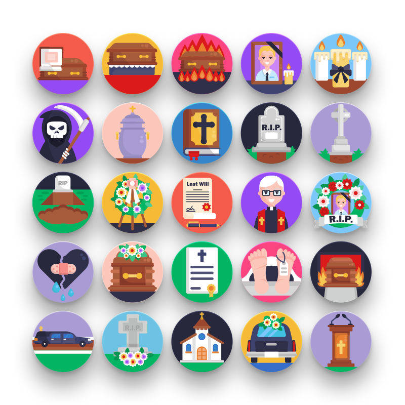 Funeral Services Icons