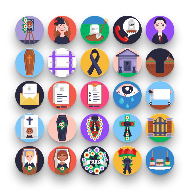 Funeral Services Icons