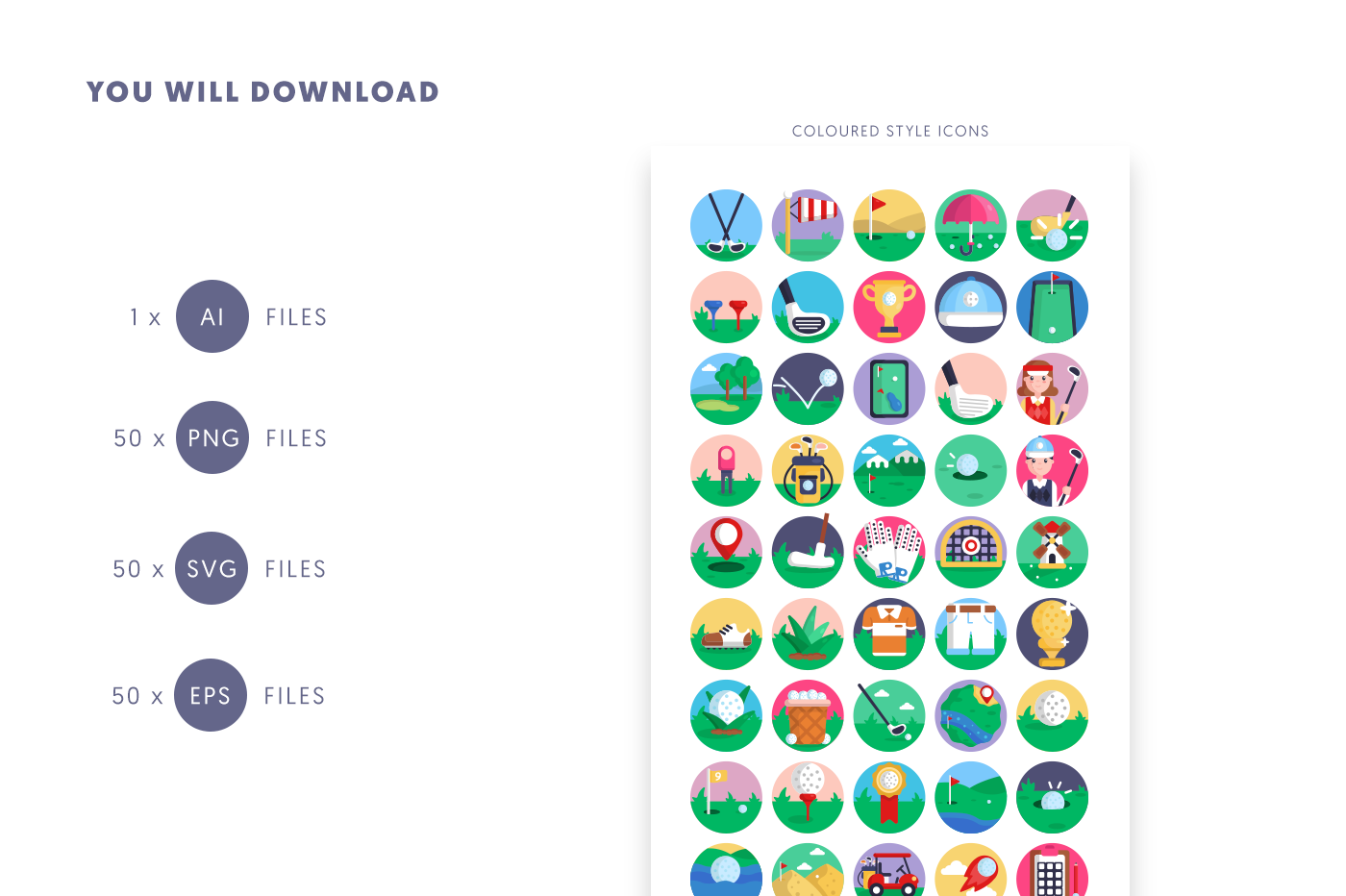 Compatible Golf Icons pack