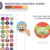 Monsters Avatars Icons Cover
