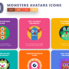 Monsters Avatars Icons Cover