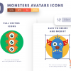 Monsters Avatars Icons Cover