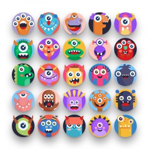 Monsters Avatars Icons Cover