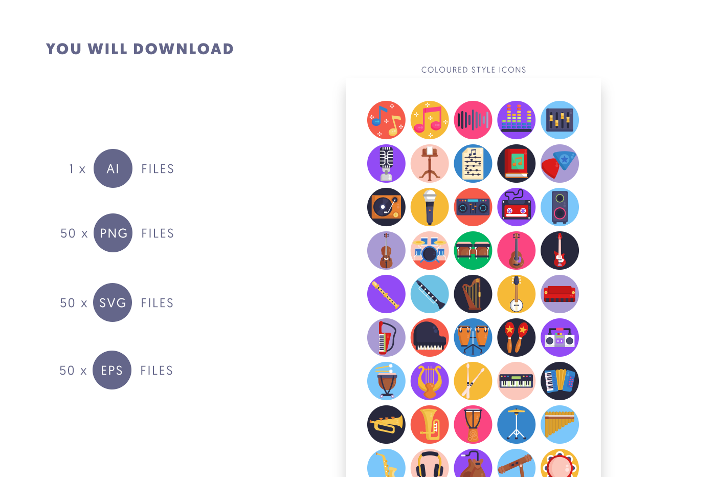 Compatible Music Icons pack